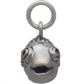 Sterling Silver Puffer Fish Charm