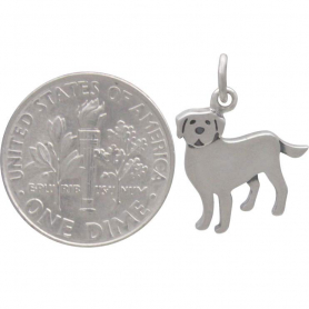 Sterling Silver Labrador Dog Charm