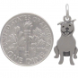 Sterling Silver Pitbull Dog Charm