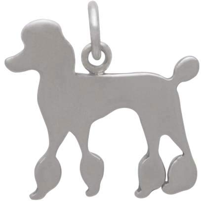 Sterling Silver Poodle Dog Charm