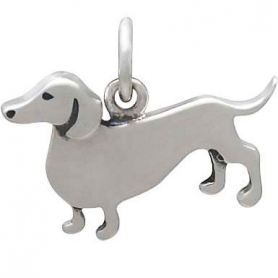 Sterling Silver Dachshund Dog Charm