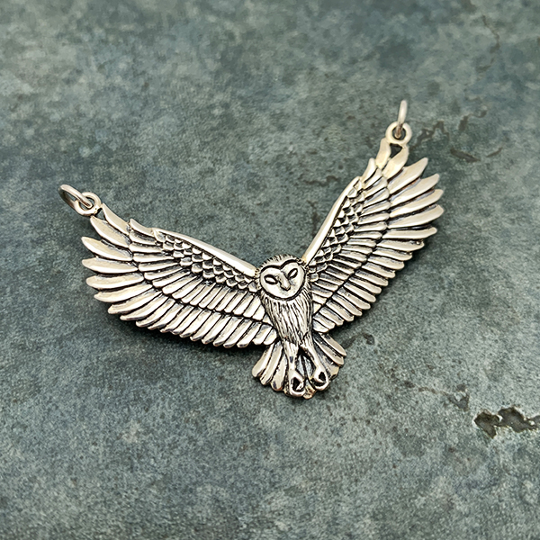 Owl of Athena authentic Greek coin pendant necklace, Czech fire polish –  elemintalshop