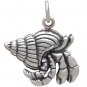 Sterling Silver Hermit Crab Charm 20x18mm