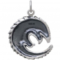 Sterling Silver Pangolin Charm 24x19mm