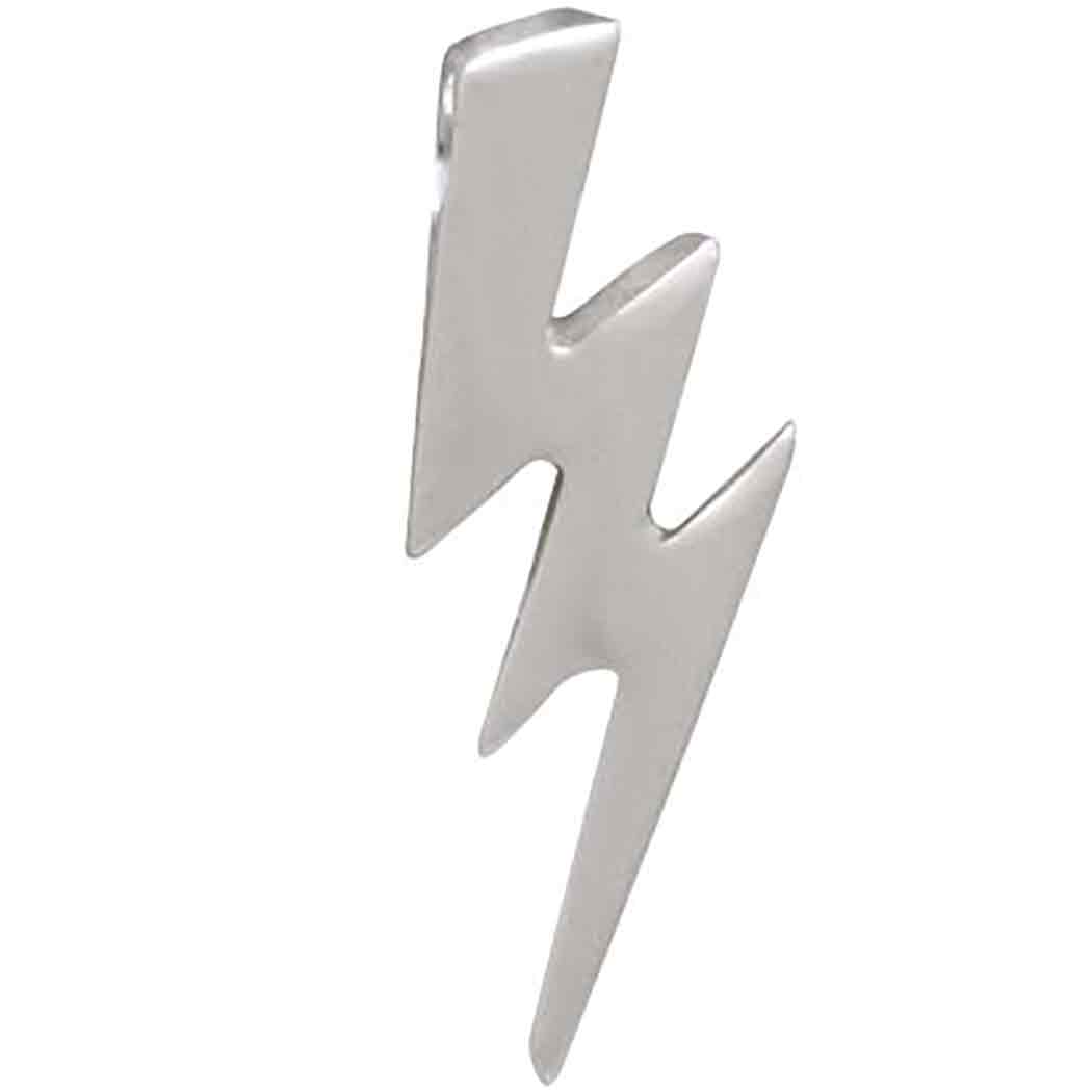 Sterling Silver Lightning Bolt Bead 16x6mm