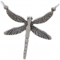 Sterling Silver Dragonfly Pendant Festoon 36x31mm