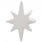 Sterling Silver North Star Bead 12x9mm