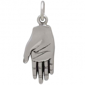 Sterling Silver Hand Charm 21x8mm