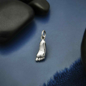 Sterling Silver Foot Charm 19x5mm DISCONTINUED