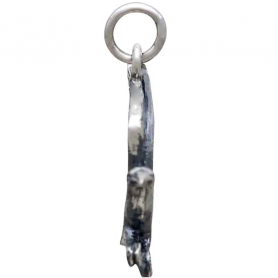 Sterling Silver Flying Raven Pendant 22x20mm