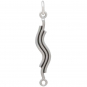 Sterling Silver Small Squiggle Link 30x5mm