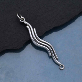 Sterling Silver Large Squiggle Link 40x6mm DISCONTINUED