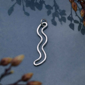 Sterling Silver Openwork Squiggle Link 32x7mm DISCONTINUED