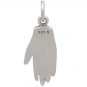 Sterling Silver Left Hand Charm 21x8mm