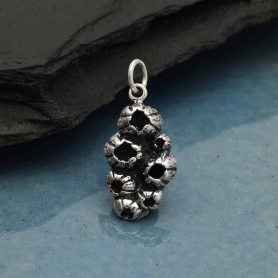 Sterling Silver Barnacle Charm 22x10mm