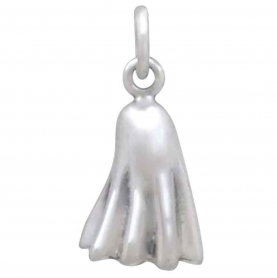 Sterling Silver 3D Ghost Charm 17x8mm