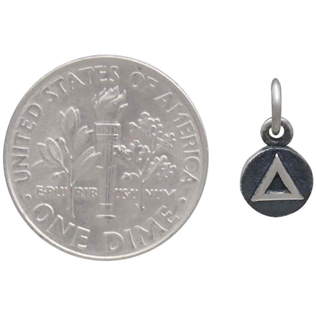 Sterling Silver Fire Element Coin Charm