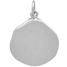 Sterling Silver Laurel Wreath Wax Seal Charm 23x17mm