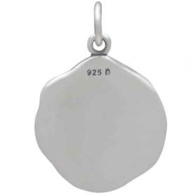 Sterling Silver Wax Seal Bee Charm 22x15mm