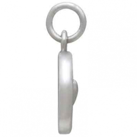 Sterling Silver Wax Seal Heart Charm