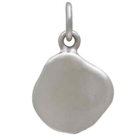 Silver Wax Seal with Bronze Crescent Moon Charm Back View