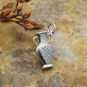 Sterling Silver Amphora Bottle Pendant 22x14mm