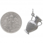 Sterling Silver Amphora Bottle Pendant 22x14mm