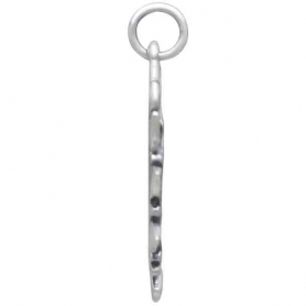 Sterling Silver Laurel Wreath Pendant 25x21mm