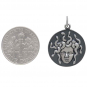 Sterling Silver Medusa Pendant 24x18mm