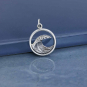 Sterling Silver Wave Charm