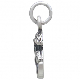 Sterling Silver Mini Dimensional Wave Charm