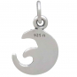 Sterling Silver Mini Dimensional Wave Charm