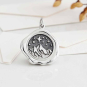 Sterling Silver Mountain Wax Seal Charm 23x19mm