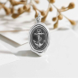 Sterling Silver Anchor Wax Seal Charm 23x12mm