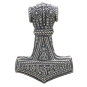 Sterling Silver Thor’s Hammer Pendant Front View