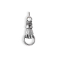 Sterling Silver Right Hand Link Holding a Ring 27x10mm back side