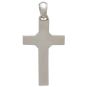 Sterling Silver Cross with Bronze Compass Pendant Back View