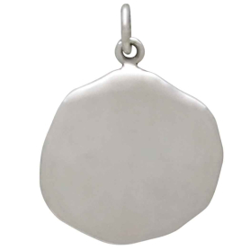 Sterling Silver Wax Seal Eye Charm Back View