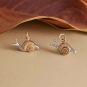 Mixed Metal Snail Charm beauty shot