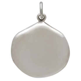 Sterling Silver Wax Seal Moth Charm Back View