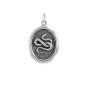 Nina Designs Sterling Silver Wax Seal Snake Charm 25x15mm