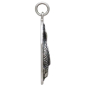 Sterling Silver Lucky Koi Pendant Side View