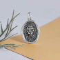 Nina Designs Sterling Silver Wax Seal Lion Pendant