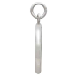 Sterling Silver Wax Seal Running Dog Charm Side View