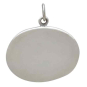 Sterling Silver Wax Seal Running Dog Charm Back View with Dime