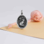 Nina Designs Sterling Silver Wax Seal Sitting Cat Charm