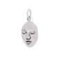 Nina Designs Sterling Silver Serene Goddess Face Pendant 20x11mm