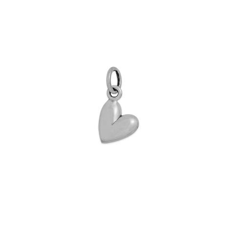 Nina Designs Sterling Silver Small Puffed Heart Charm 14x8mm