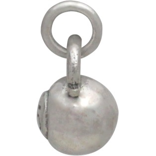 Sterling Silver Kettle Bell Charm - Sports Charms 12x7mm