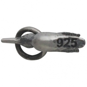 Sterling Silver 3D Hummingbird Charm 9x14mm